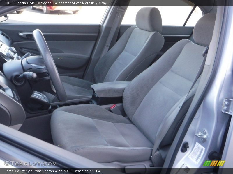 Alabaster Silver Metallic / Gray 2011 Honda Civic EX Sedan