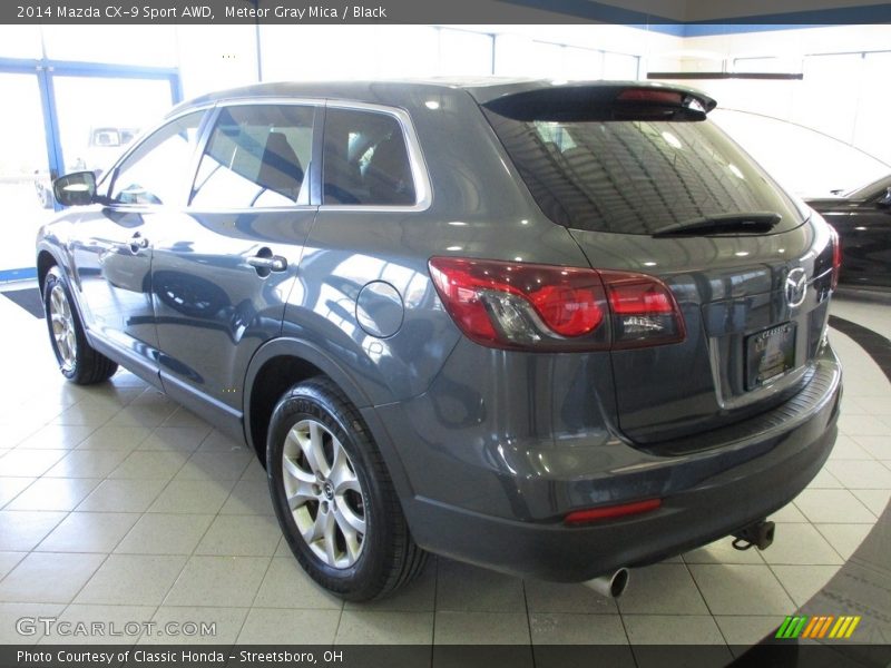Meteor Gray Mica / Black 2014 Mazda CX-9 Sport AWD