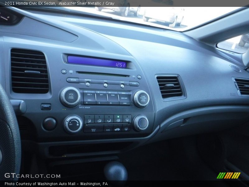 Alabaster Silver Metallic / Gray 2011 Honda Civic EX Sedan