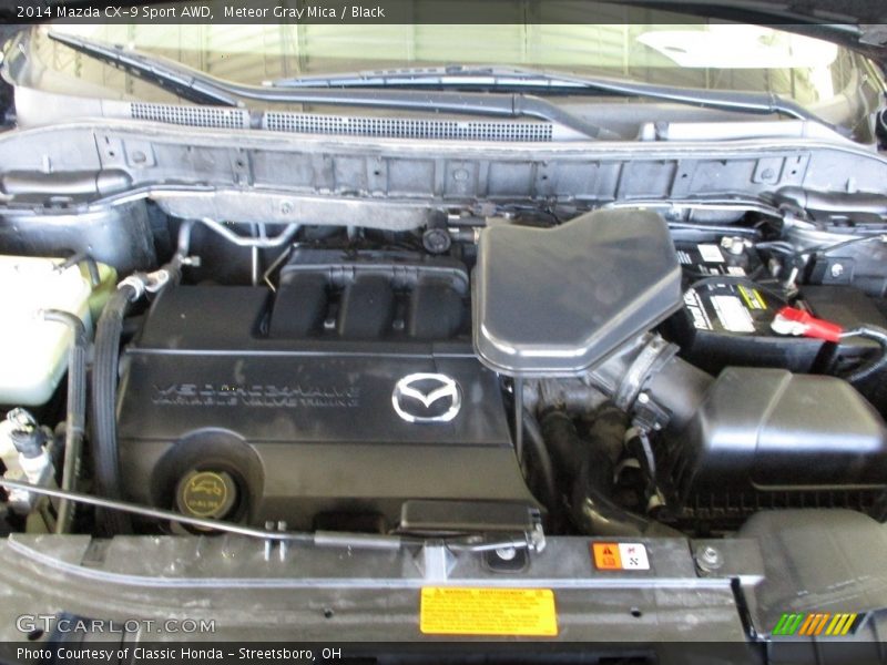 Meteor Gray Mica / Black 2014 Mazda CX-9 Sport AWD