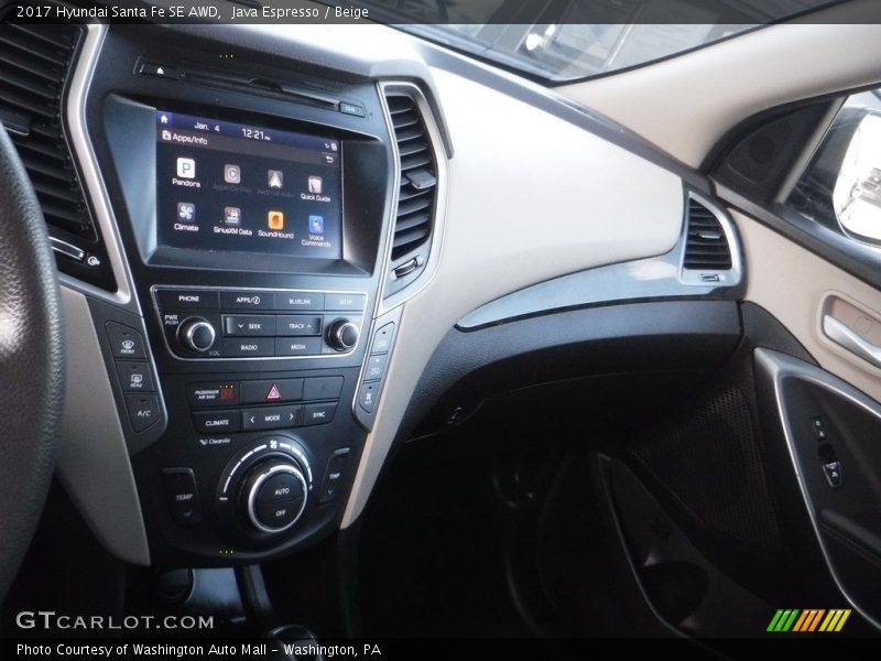 Java Espresso / Beige 2017 Hyundai Santa Fe SE AWD