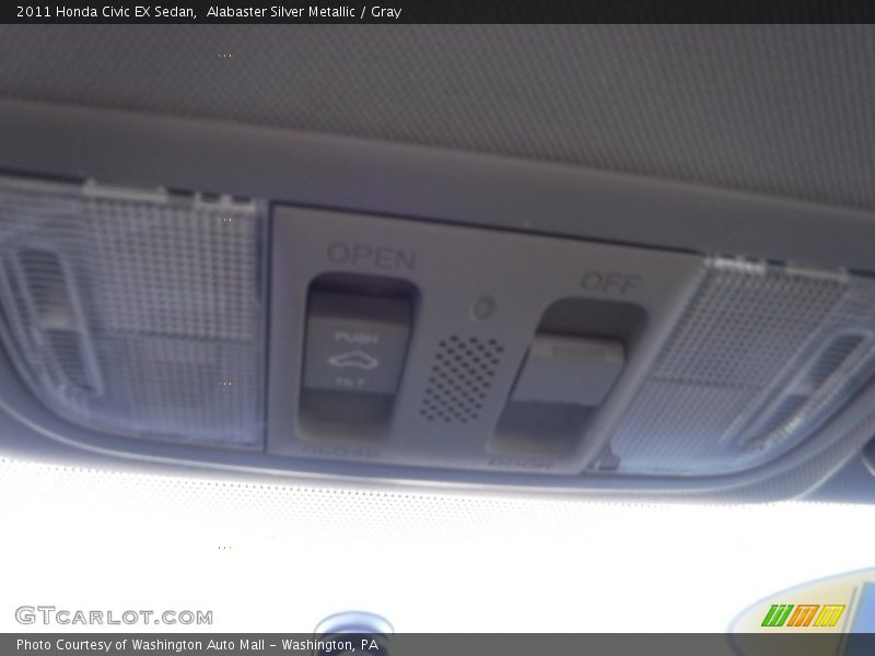 Alabaster Silver Metallic / Gray 2011 Honda Civic EX Sedan