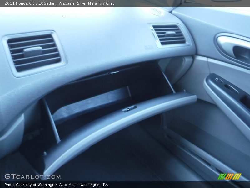 Alabaster Silver Metallic / Gray 2011 Honda Civic EX Sedan