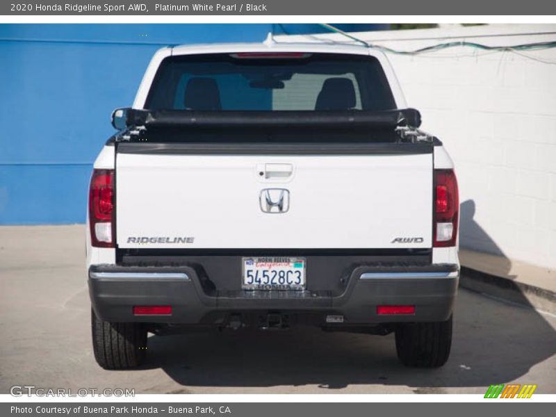 Platinum White Pearl / Black 2020 Honda Ridgeline Sport AWD