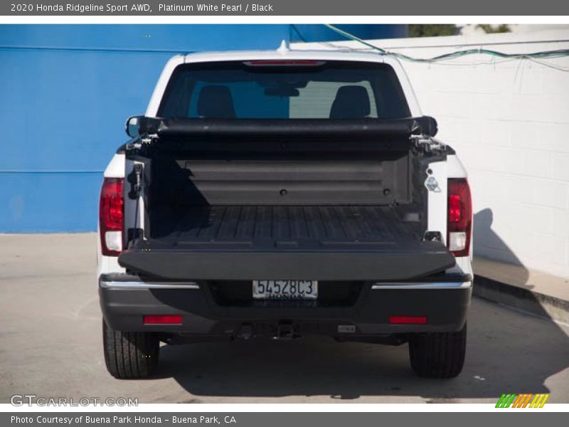 Platinum White Pearl / Black 2020 Honda Ridgeline Sport AWD