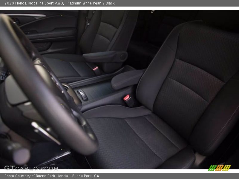 Platinum White Pearl / Black 2020 Honda Ridgeline Sport AWD