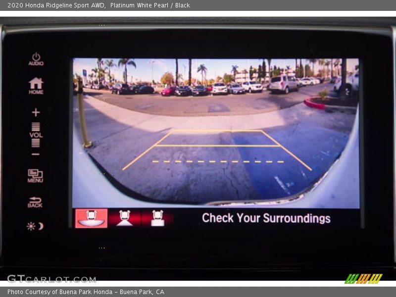 Platinum White Pearl / Black 2020 Honda Ridgeline Sport AWD