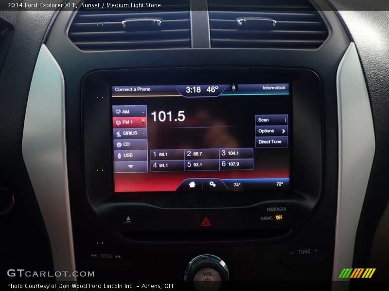 Sunset / Medium Light Stone 2014 Ford Explorer XLT