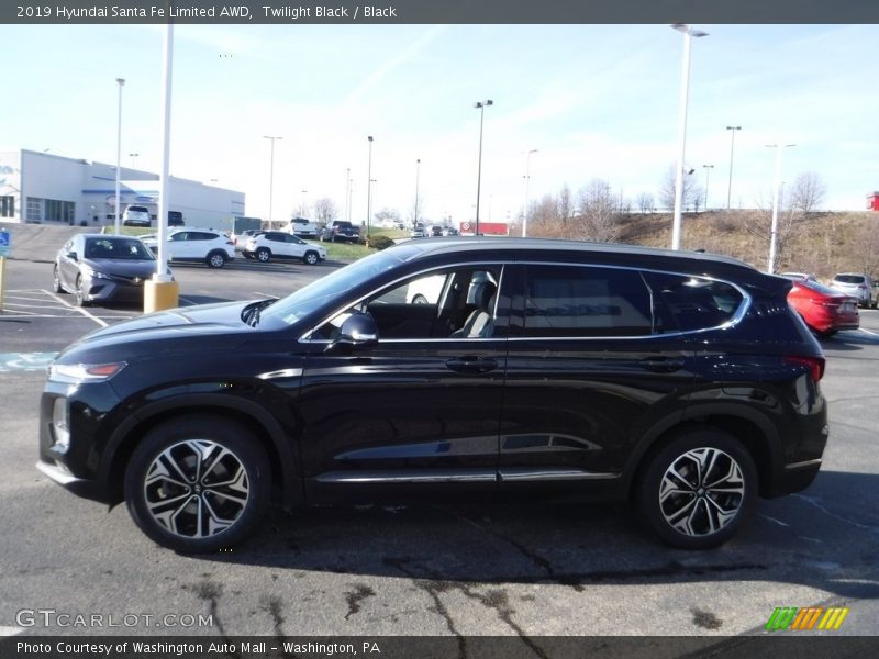 Twilight Black / Black 2019 Hyundai Santa Fe Limited AWD