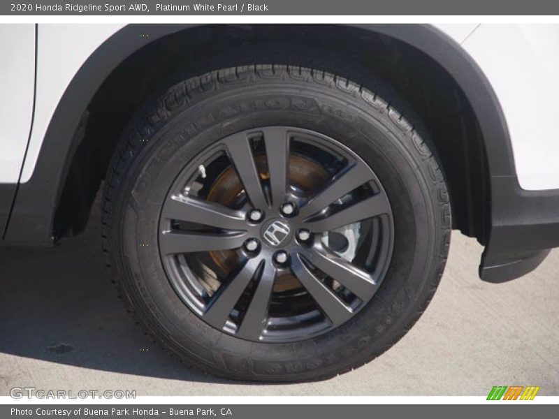 Platinum White Pearl / Black 2020 Honda Ridgeline Sport AWD
