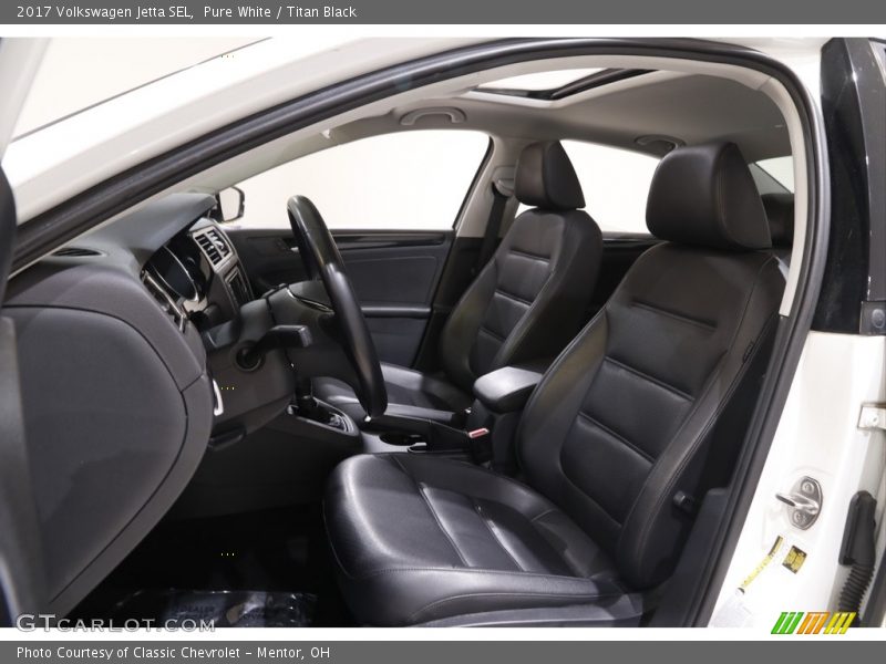 Front Seat of 2017 Jetta SEL
