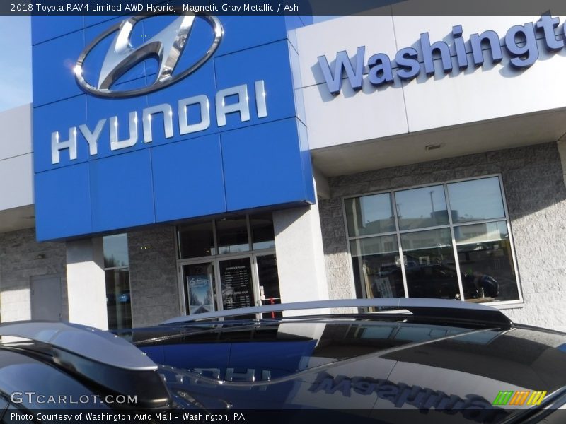 Magnetic Gray Metallic / Ash 2018 Toyota RAV4 Limited AWD Hybrid