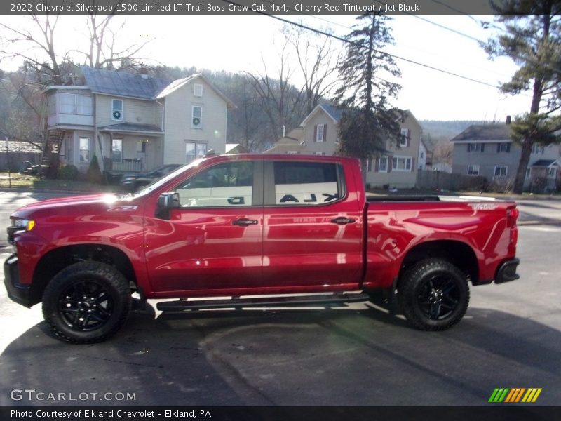 Cherry Red Tintcoat / Jet Black 2022 Chevrolet Silverado 1500 Limited LT Trail Boss Crew Cab 4x4