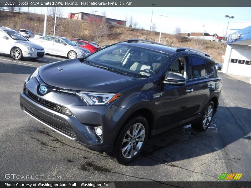 Magnetic Gray Metallic / Ash 2018 Toyota RAV4 Limited AWD Hybrid