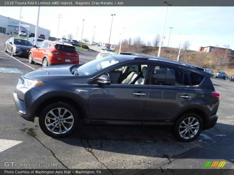 Magnetic Gray Metallic / Ash 2018 Toyota RAV4 Limited AWD Hybrid