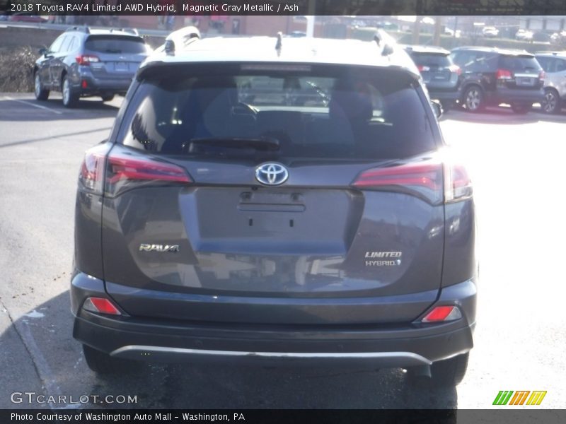 Magnetic Gray Metallic / Ash 2018 Toyota RAV4 Limited AWD Hybrid