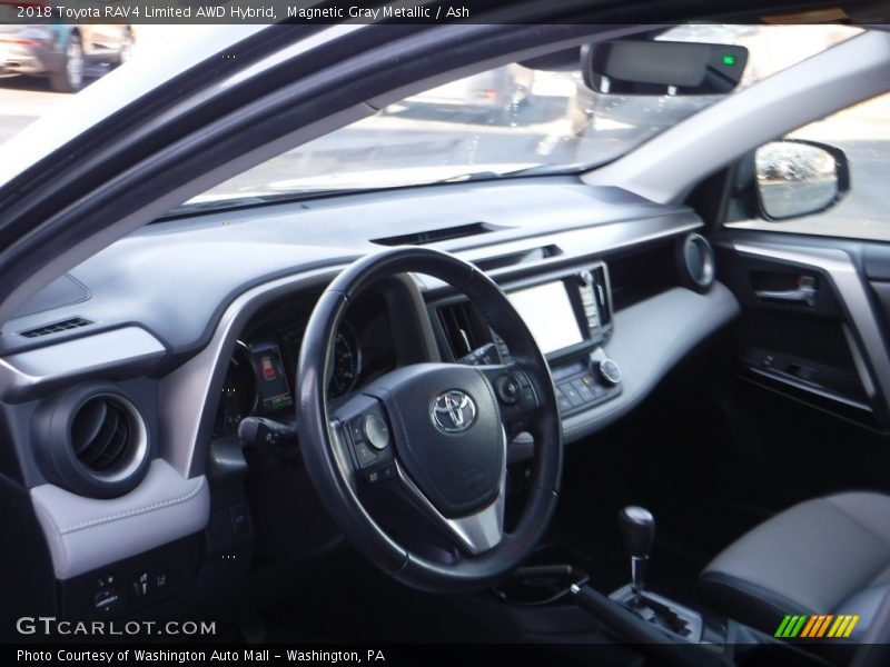 Magnetic Gray Metallic / Ash 2018 Toyota RAV4 Limited AWD Hybrid