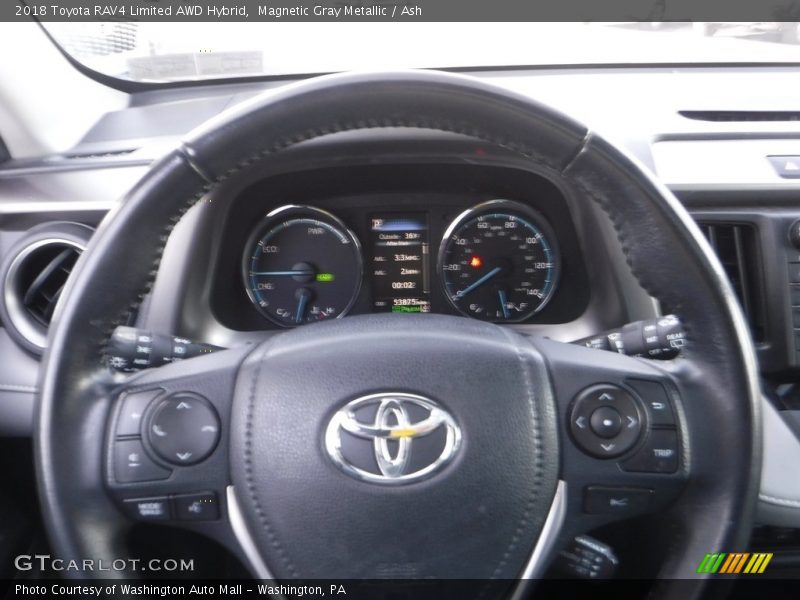 Magnetic Gray Metallic / Ash 2018 Toyota RAV4 Limited AWD Hybrid