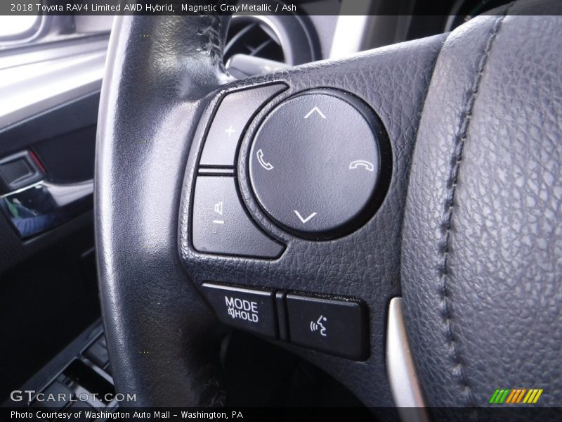 Magnetic Gray Metallic / Ash 2018 Toyota RAV4 Limited AWD Hybrid