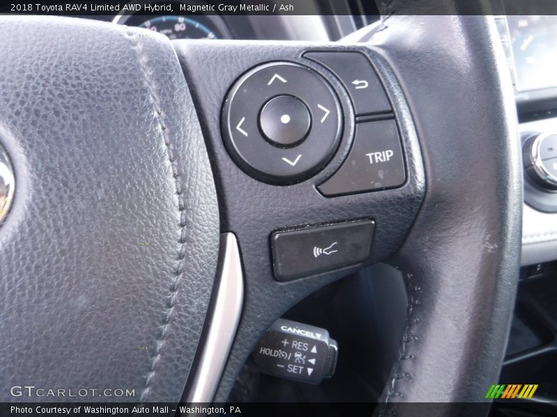 Magnetic Gray Metallic / Ash 2018 Toyota RAV4 Limited AWD Hybrid