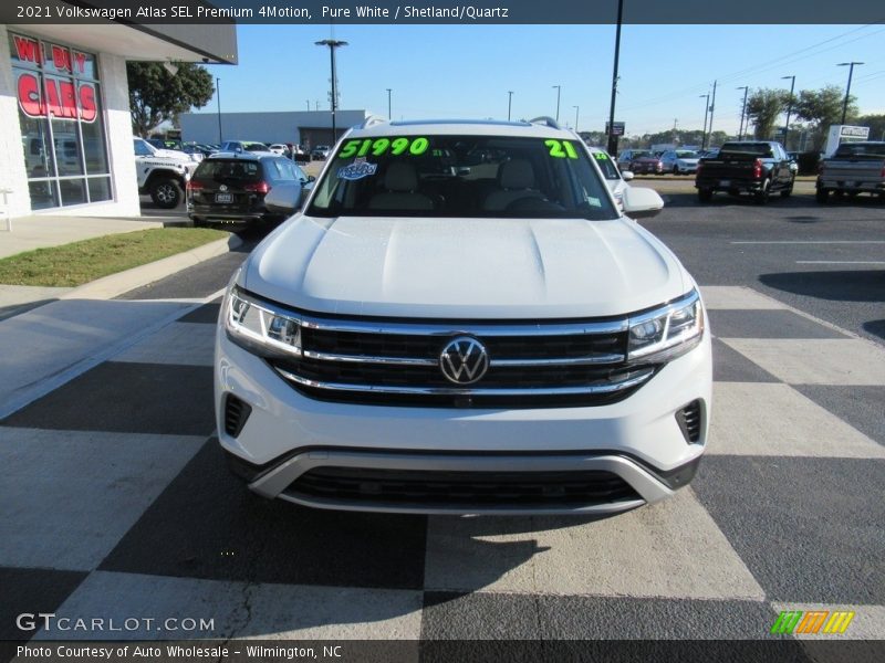 Pure White / Shetland/Quartz 2021 Volkswagen Atlas SEL Premium 4Motion