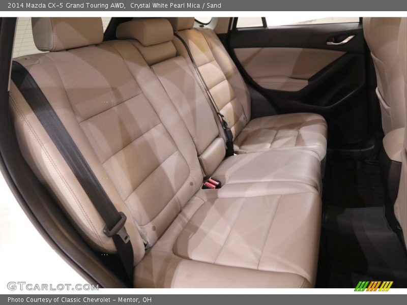 Crystal White Pearl Mica / Sand 2014 Mazda CX-5 Grand Touring AWD