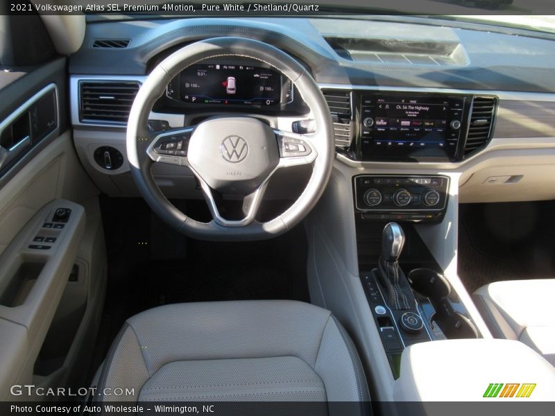 Pure White / Shetland/Quartz 2021 Volkswagen Atlas SEL Premium 4Motion