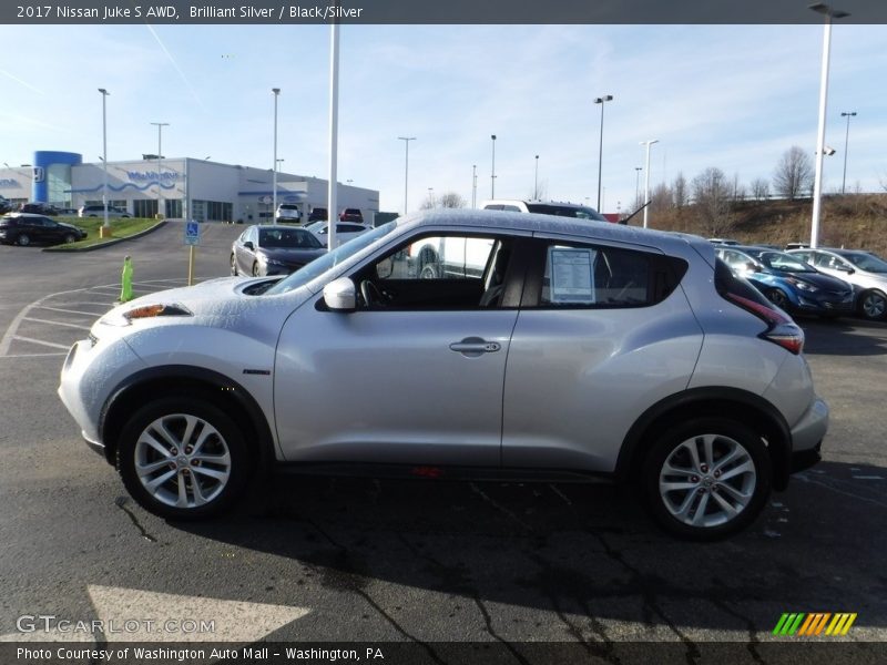 Brilliant Silver / Black/Silver 2017 Nissan Juke S AWD