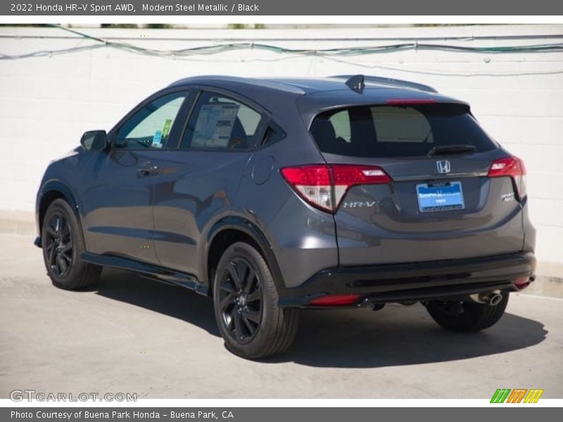 Modern Steel Metallic / Black 2022 Honda HR-V Sport AWD