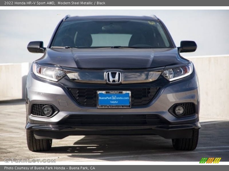 Modern Steel Metallic / Black 2022 Honda HR-V Sport AWD