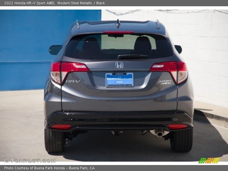 Modern Steel Metallic / Black 2022 Honda HR-V Sport AWD