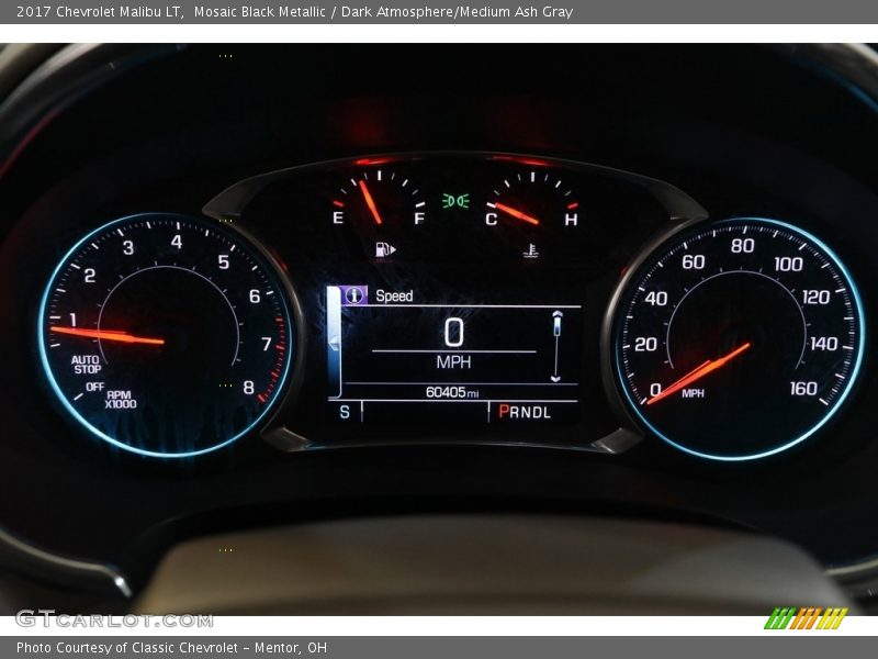 Mosaic Black Metallic / Dark Atmosphere/Medium Ash Gray 2017 Chevrolet Malibu LT