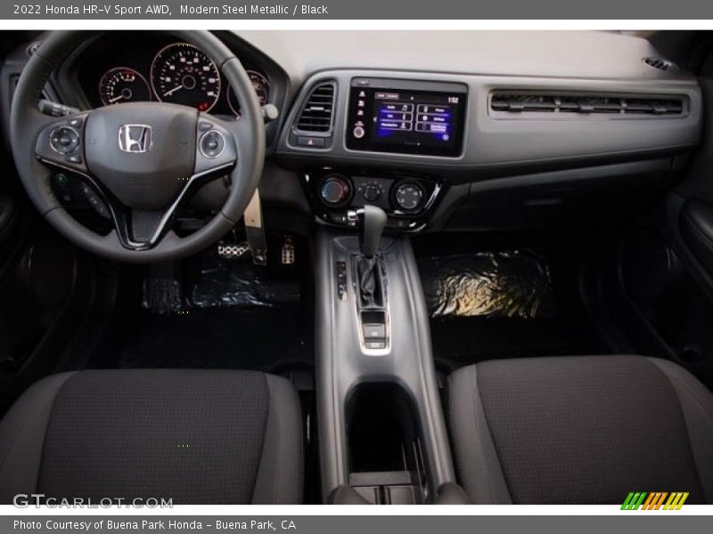 Modern Steel Metallic / Black 2022 Honda HR-V Sport AWD