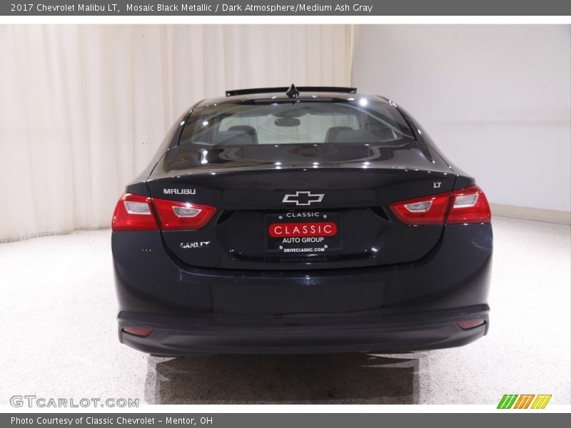 Mosaic Black Metallic / Dark Atmosphere/Medium Ash Gray 2017 Chevrolet Malibu LT