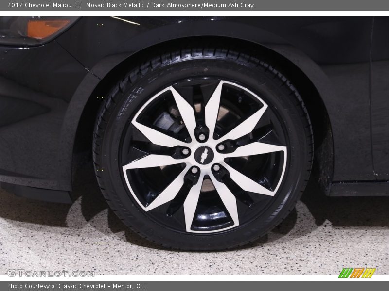 Mosaic Black Metallic / Dark Atmosphere/Medium Ash Gray 2017 Chevrolet Malibu LT