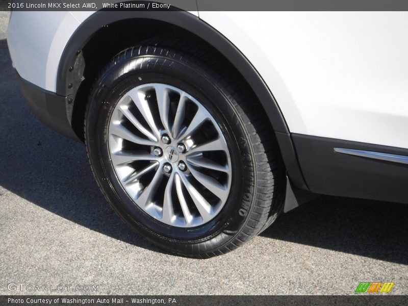 White Platinum / Ebony 2016 Lincoln MKX Select AWD