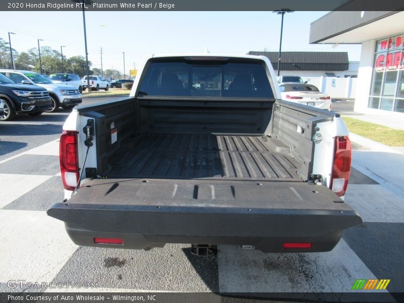 Platinum White Pearl / Beige 2020 Honda Ridgeline RTL