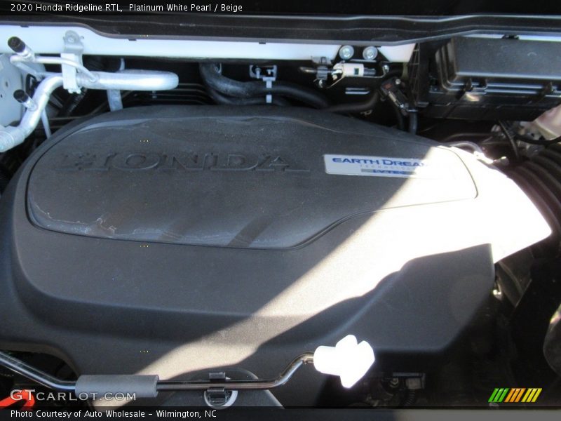 Platinum White Pearl / Beige 2020 Honda Ridgeline RTL