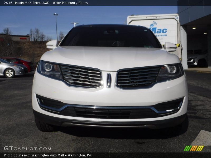 White Platinum / Ebony 2016 Lincoln MKX Select AWD