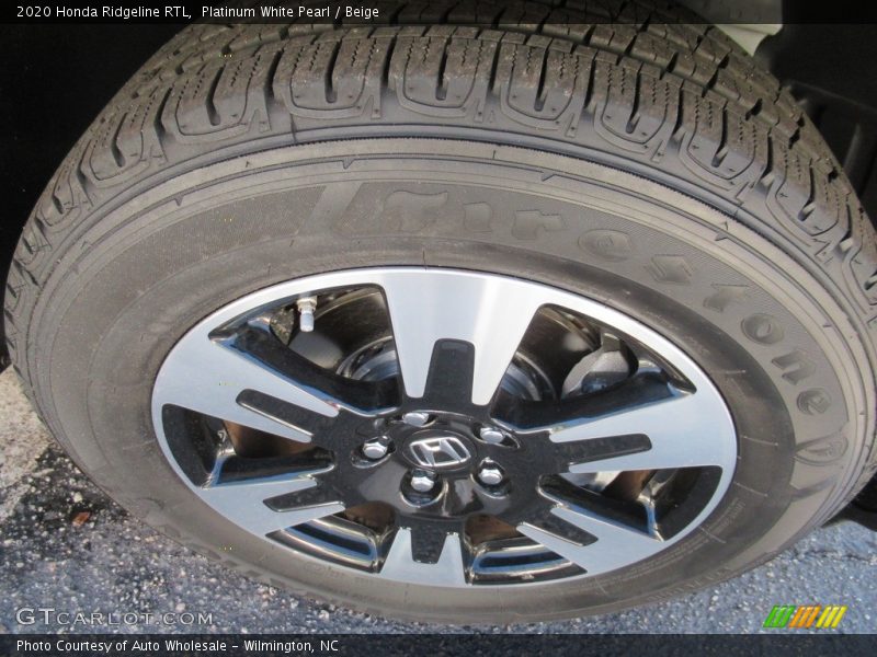 Platinum White Pearl / Beige 2020 Honda Ridgeline RTL