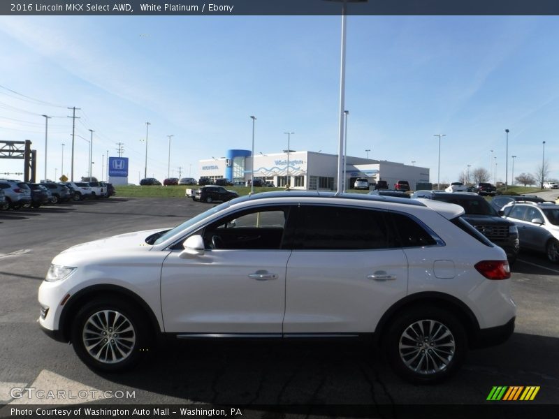 White Platinum / Ebony 2016 Lincoln MKX Select AWD