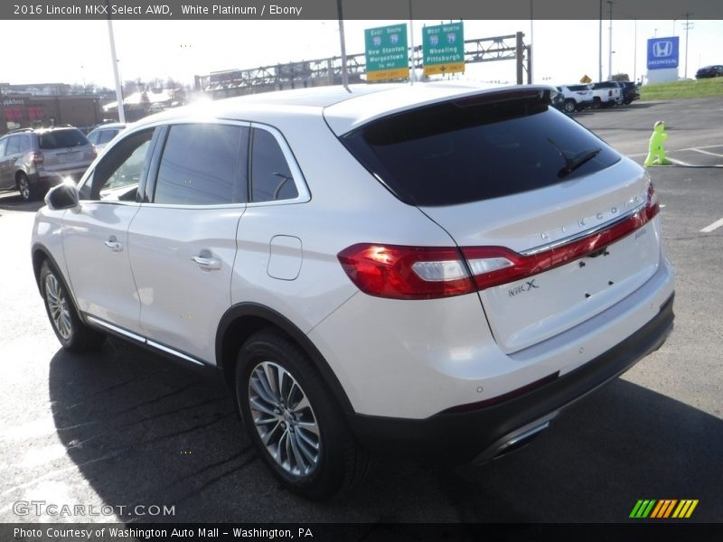 White Platinum / Ebony 2016 Lincoln MKX Select AWD