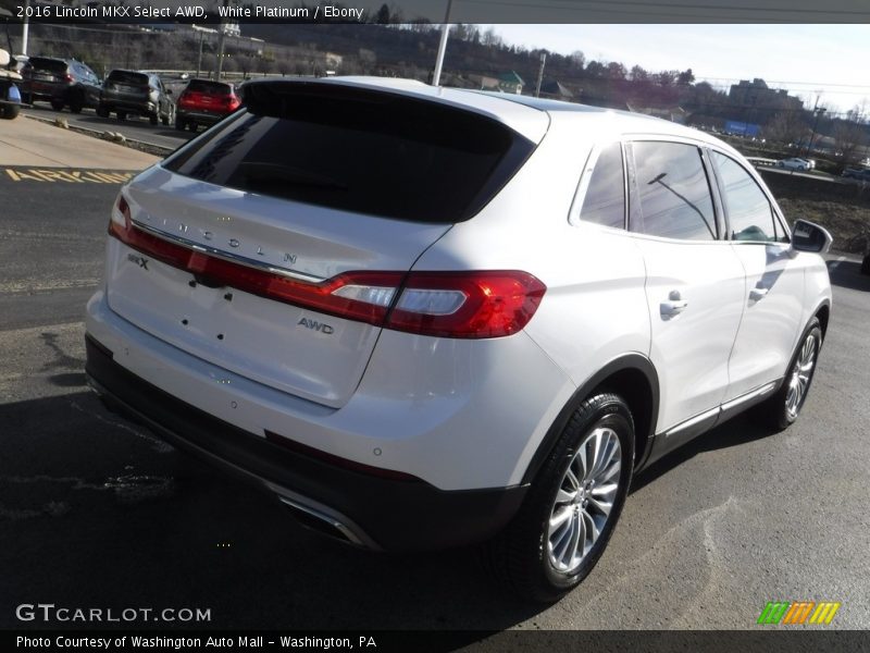 White Platinum / Ebony 2016 Lincoln MKX Select AWD