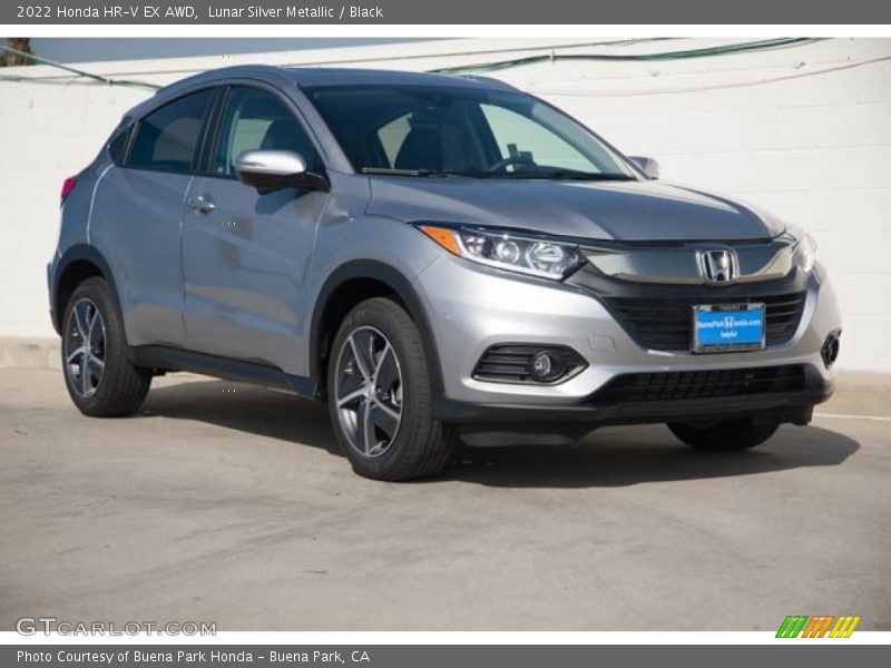 Lunar Silver Metallic / Black 2022 Honda HR-V EX AWD