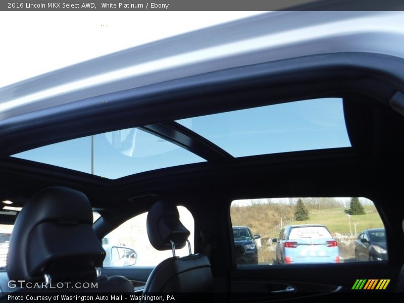White Platinum / Ebony 2016 Lincoln MKX Select AWD