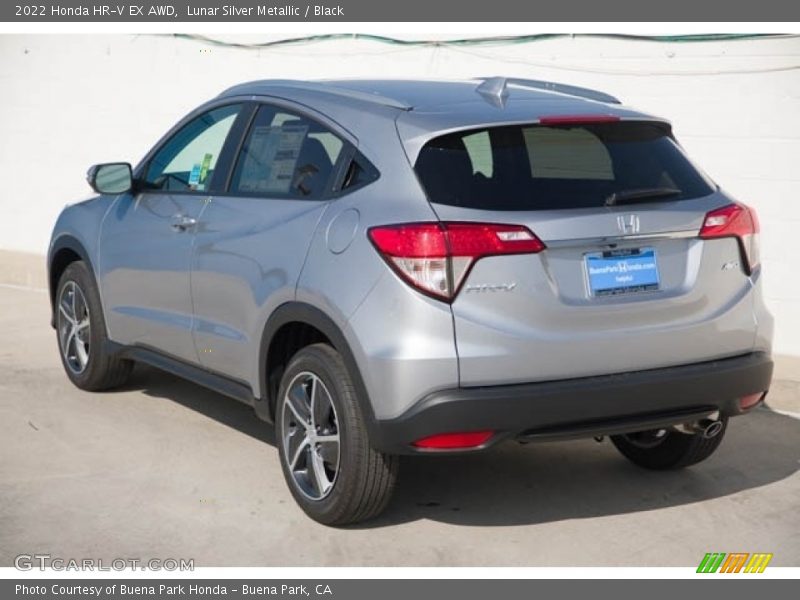 Lunar Silver Metallic / Black 2022 Honda HR-V EX AWD