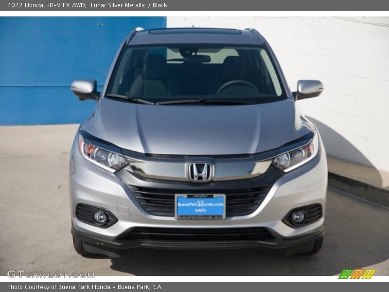 Lunar Silver Metallic / Black 2022 Honda HR-V EX AWD