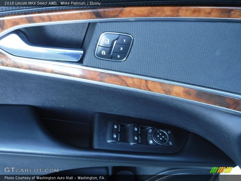 White Platinum / Ebony 2016 Lincoln MKX Select AWD
