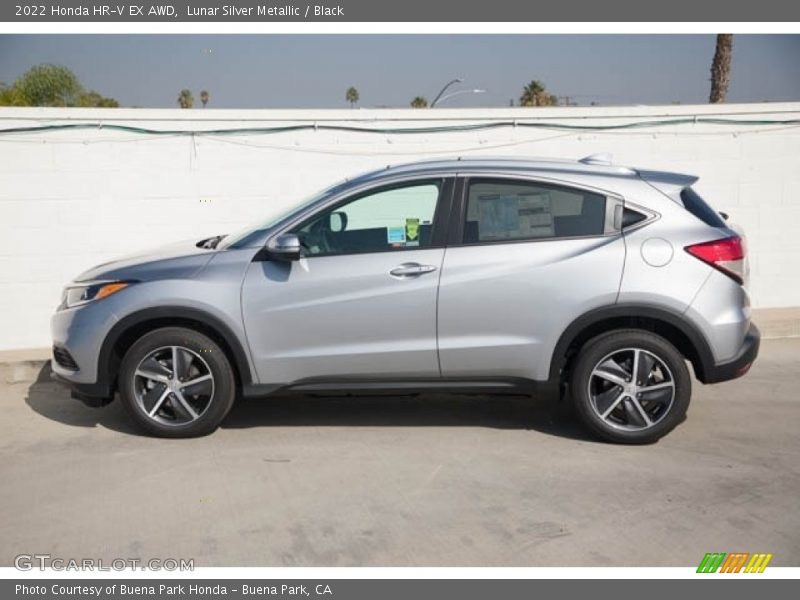 Lunar Silver Metallic / Black 2022 Honda HR-V EX AWD
