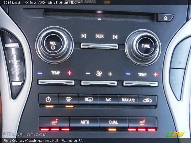 White Platinum / Ebony 2016 Lincoln MKX Select AWD
